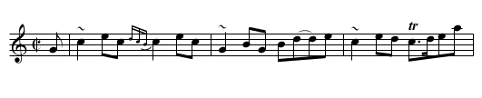 Brander, The - staff notation