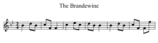 Brandewine, The - staff notation