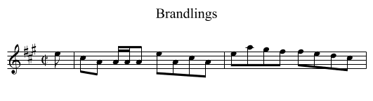 Brandlings - staff notation
