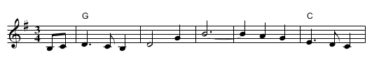 Br&auml;nd-Pers vals - staff notation