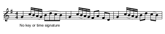 Brandy Bottle. JBa.66 - staff notation