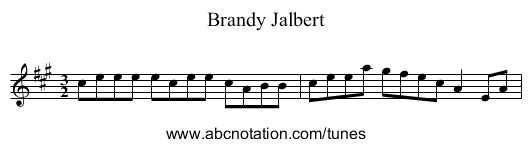Brandy Jalbert - staff notation
