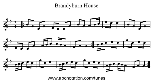 Brandyburn House - staff notation