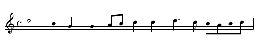 Branle de Bourgogne - staff notation