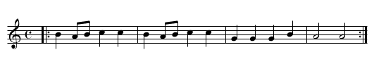 Branle de Bourgogne - staff notation