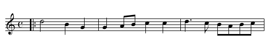 Branle de Bourgogne - staff notation