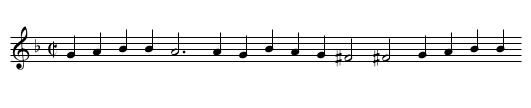 Branle de la torche - staff notation