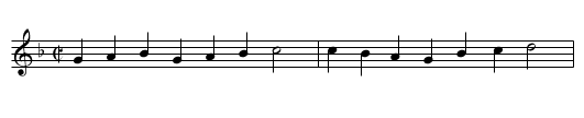 Branles d'Escosse - staff notation