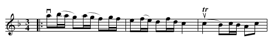 Brännvinspolskan - staff notation