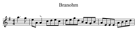 Branohm - staff notation