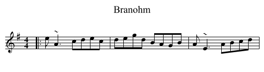 Branohm - staff notation