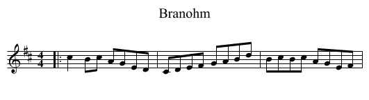 Branohm - staff notation