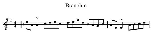 Branohm - staff notation
