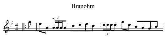 Branohm - staff notation