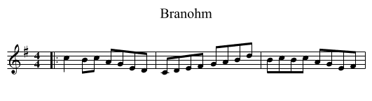 Branohm - staff notation