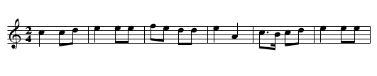 Bransle des pois - staff notation