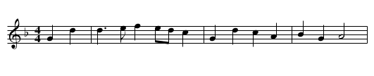 Bransle double de Champaigne - staff notation