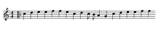 Bransle - staff notation