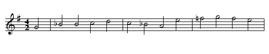 Brautlied - staff notation