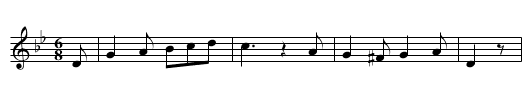 Brautlied - staff notation