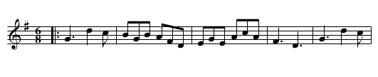 Brave Blakeney - staff notation
