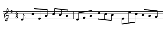Brave Corsican, The - staff notation