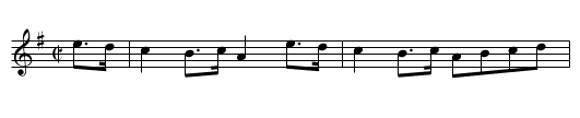 Brave Rodney's Glory - staff notation