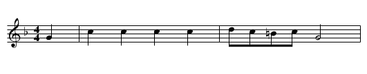 brave Stiefmutter, Die  - staff notation