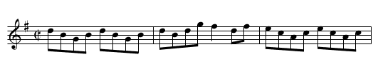 Braw Lads of Jedburgh - staff notation