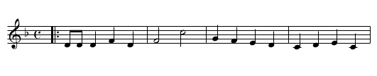 Brays of Angus. Ru1.173, The - staff notation