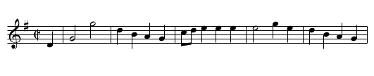 Brays of Dornoch. WCD3/6.009 - staff notation