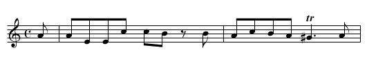 Break of Day, The - staff notation