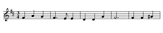 Breannick Feast (St. Agnes) - staff notation