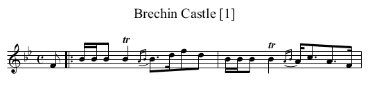 Brechin Castle [1] - staff notation