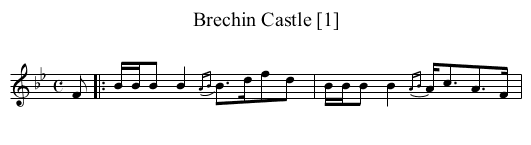 Brechin Castle [1] - staff notation