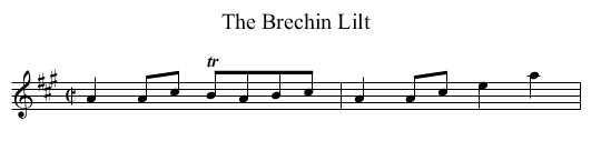 Brechin Lilt, The - staff notation
