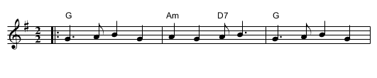 Breeches Full of Stitches - staff notation