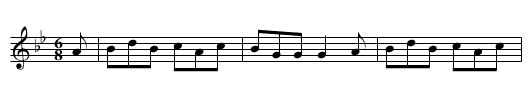 Breeches Loose - staff notation