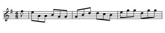 Breeches Mary - staff notation