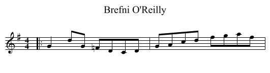 Brefni O'Reilly - staff notation