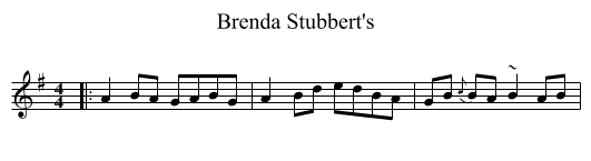 Brenda Stubbert's - staff notation