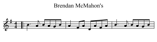 Brendan McMahon's - staff notation