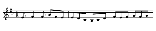 Brendan Tonra's Jig - staff notation