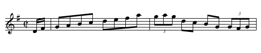Brendan's Fancy - staff notation