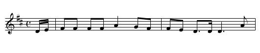 Brennan on the Moor - staff notation