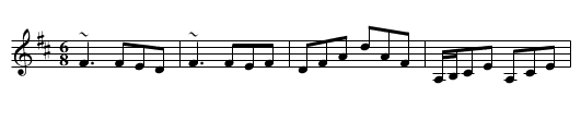 Brennan's Favourite - staff notation