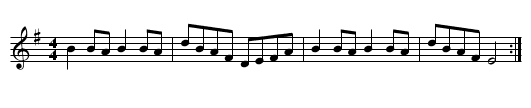 Breton Tune - staff notation