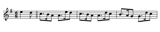 Brian Bohru's March - staff notation