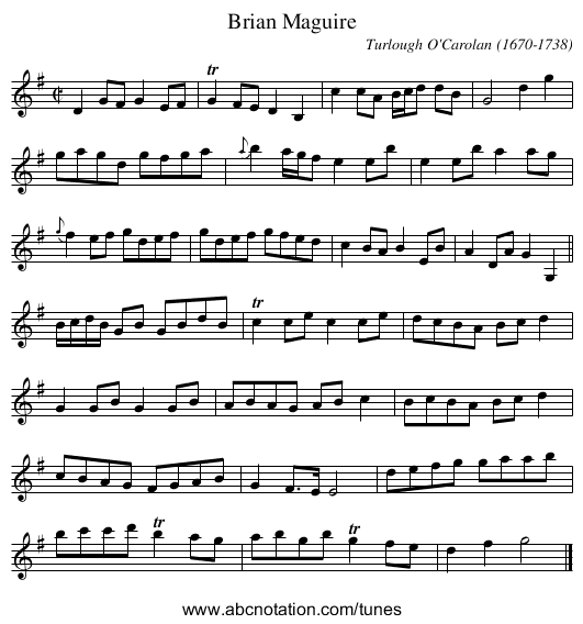 Brian Maguire - staff notation