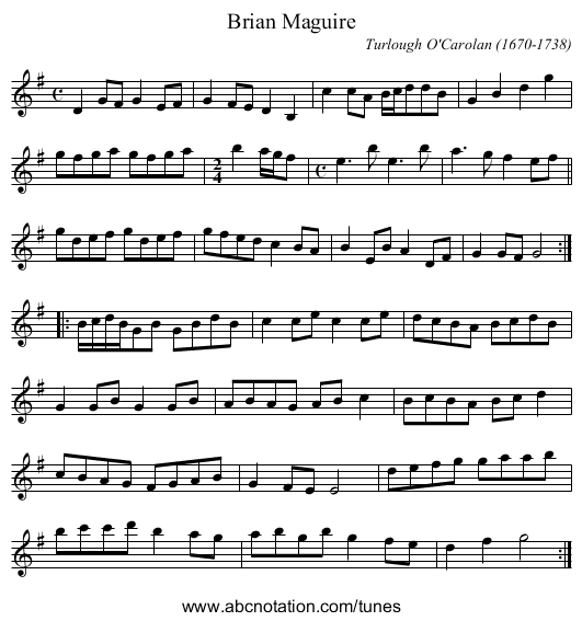 Brian Maguire - staff notation